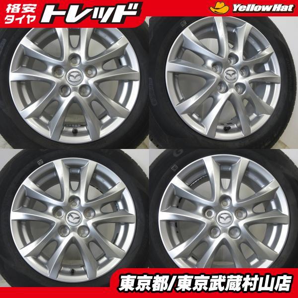 タイヤ新品 マツダ 純正 16*6.5J+50 114.3 5H + ハンコック ラウフェン G FIT as-01 205/60R16 武蔵村山 アクセラビア