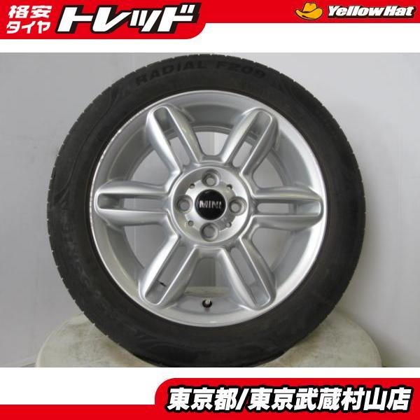 中古 4本 BMW MINI 純正 16インチ 6.5J-16 +48 100 4H ミネルバ F209 195/55R16 武蔵村山 ミニ クーペ クラブマン