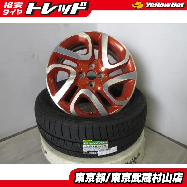 タイヤ新品 ルノー キャプチャー 純正 17*6.5J+40 4H100 + ダンロップ エナセーブ RV505 205/55R17 武蔵村山 2RH5F