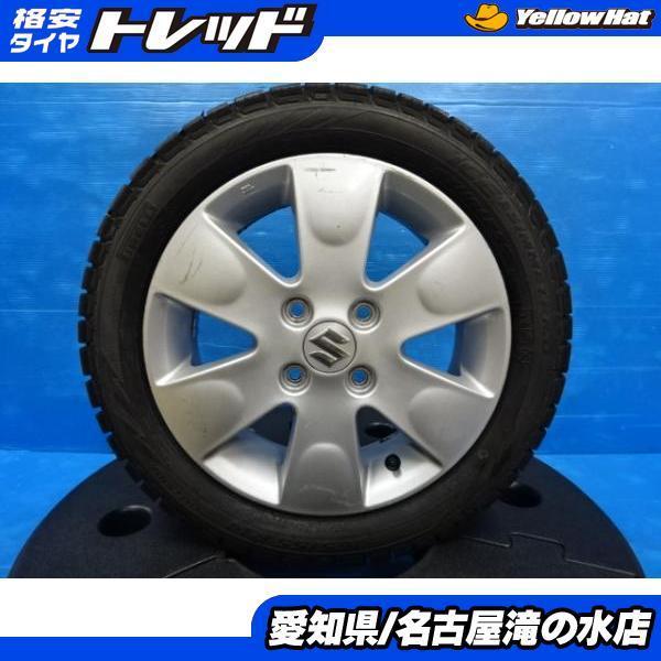 MRワゴン ワゴンR 等 新品 スタッドレス 中古 アルミ 4本 セット  