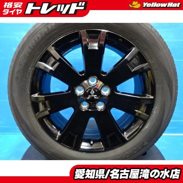 デリカD5純正ホイールタイヤ4本セット、ヨコハマジオランダー225/55/R18-
