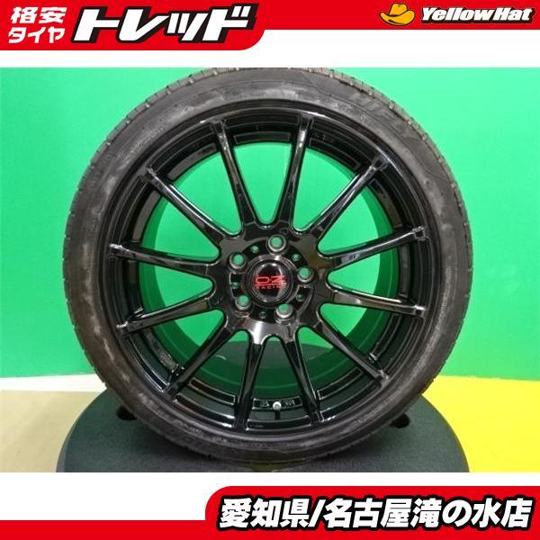 中古アルミホイール OZレーシング 18インチ7.5J+48 5H114.3 グロス  