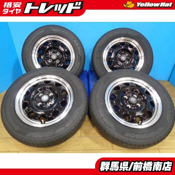 ハンコック 【前橋南】新品アウトレット 鉄チン風アルミホイール 14x5 