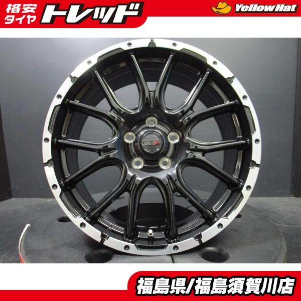 新品4本 VENES SUV M7 ヴェネス 7.5J-18+40 114.3 ブラックポリッシュ