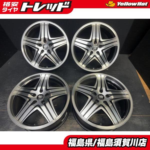 レアマイスター PRIMA CINQ 8J-19 +43 114.3 5H ブラックポリッシュ 4
