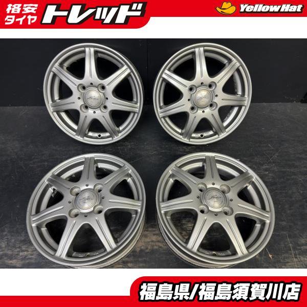 中古4枚セット WEDS JOKER 7本スポーク 13インチ4.0J+42 4H100