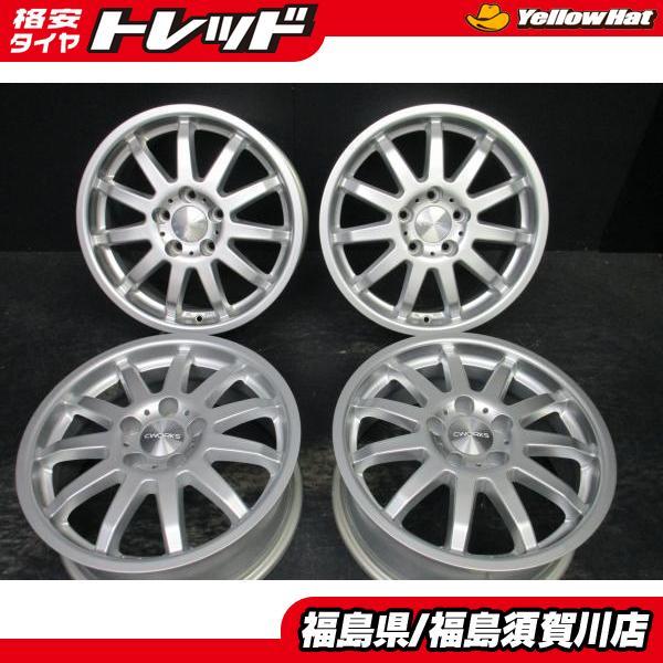 タルガ CWORKS MS-01 6.5J-16+40 112 5H シルバー 中古ホイール4本セット アウディA1 A3 A4 ゴルフ パサート トゥーラン 