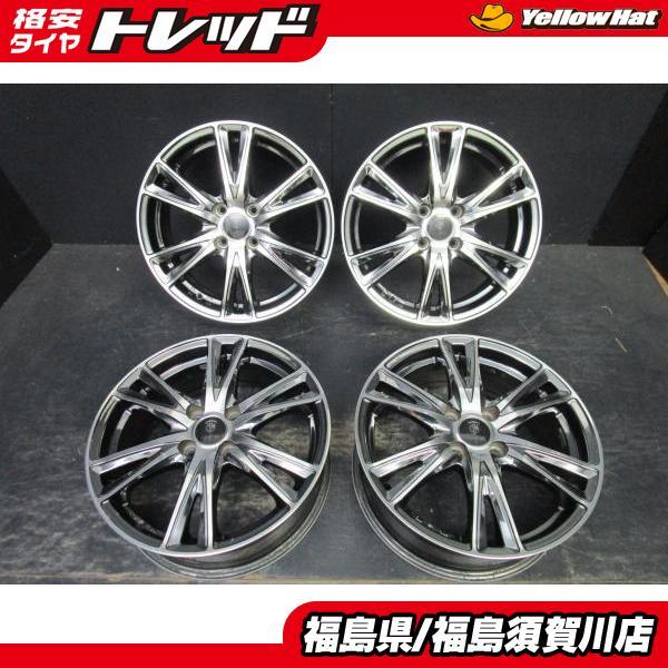 HOTSTUFF BLACK METAL P6 ブラックメタル 6J-16 +45 100 中古ホイール 