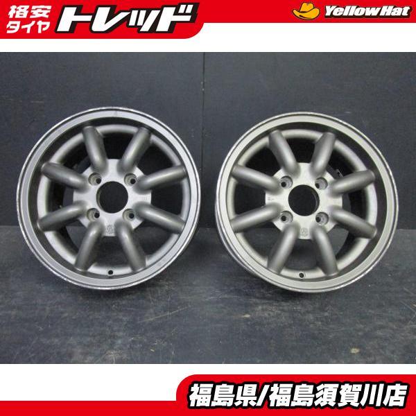 中古2本セット RSワタナベ エイトスポーク F8F 6J-14+35 110 4H 