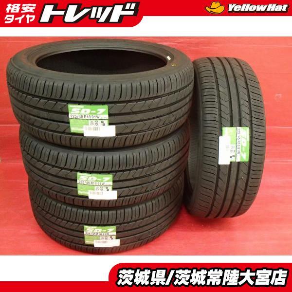 TOYO TIRES 送料無料 新品 夏タイヤ 4本セット トーヨータイヤ SD-7 