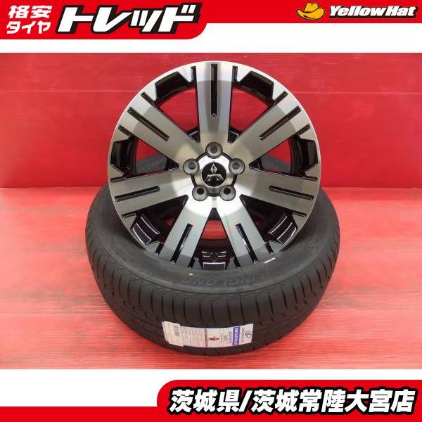 デリカD5 純正 アルミ 18インチ ブラックポリッシュ ガリ傷有 海外製 