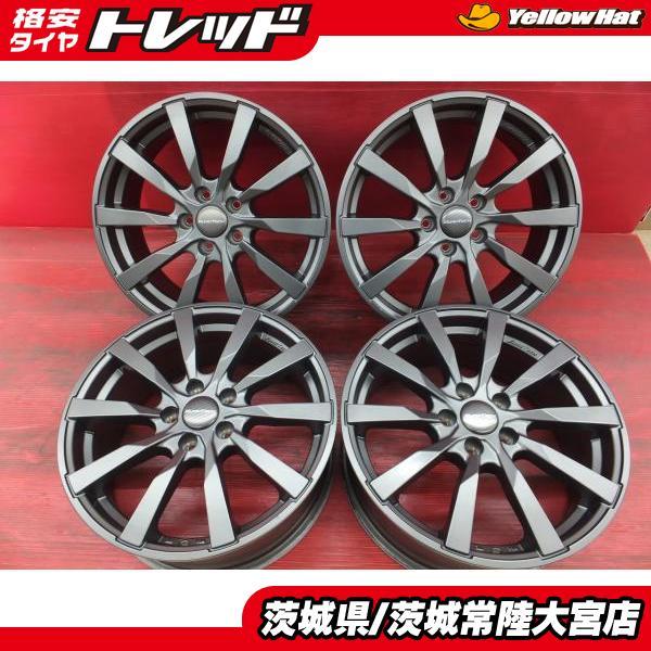 送料無料 中古 アルミホイール 4本 セット レアマイスター ユーロ 