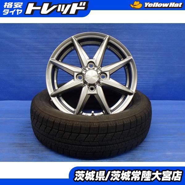 送料無料 155/65R14 中古 スタッドレス 新品 ホイール 4本セット 