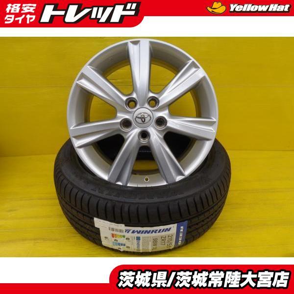 エスティマ 新品 夏タイヤ 215/55R17 ウィンラン R330 中古 ホイール 