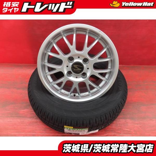 タイヤ交換可能！165/70R14 DUNLOP ENASAVE EC204 アルミホイール14×5.5J