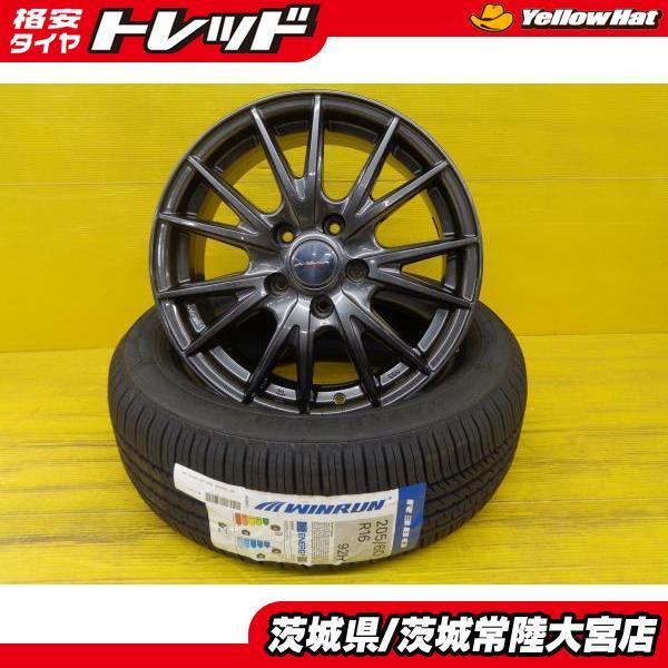 プリウスα ジューク 新品 夏タイヤ 205/60R16 ウィンラン R380 中古 