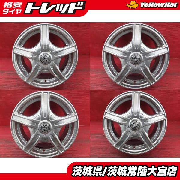 ウェッズ トレファーMH 4本 14インチ 5.5J +43 PCD100-114.3 5穴 ハブ 