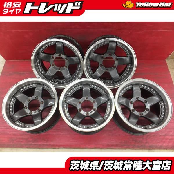 社外アルミ DAIYEH NASKA 16インチ 8.0J インセット0 6穴 PCD139.7 5本 