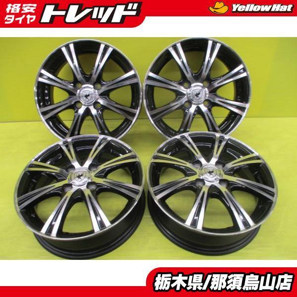 中古アルミ 14インチ ウェッズ BROOK NT8 4.5J 14 4/100 +45 ブラック 