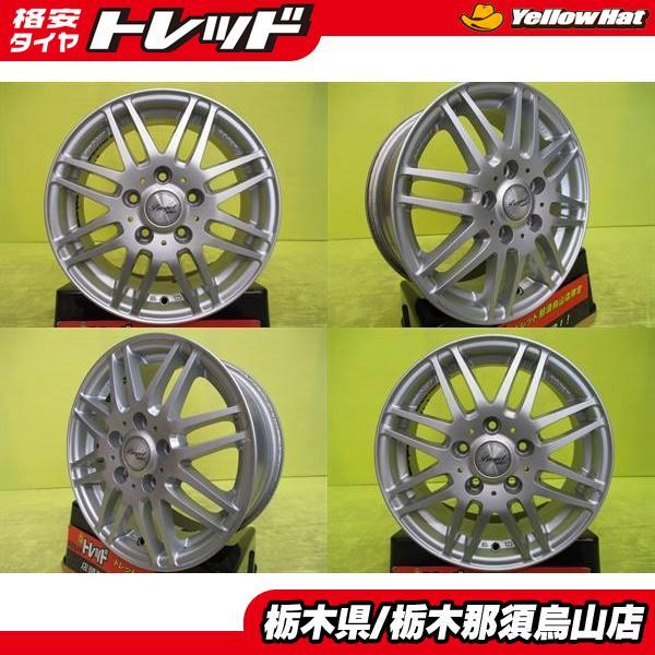 中古アルミホイール 4枚 15インチ マナレイスポーツ PROGET ROXCY 6.0J 