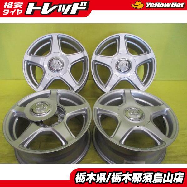 中古アルミホイール 15インチ 4本 社外 Rivaldice 6.0J 10HM 100 