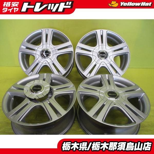 中古アルミホイール 15インチ 4本 ベスト ジーベック TT-5 6.0J 8HM 