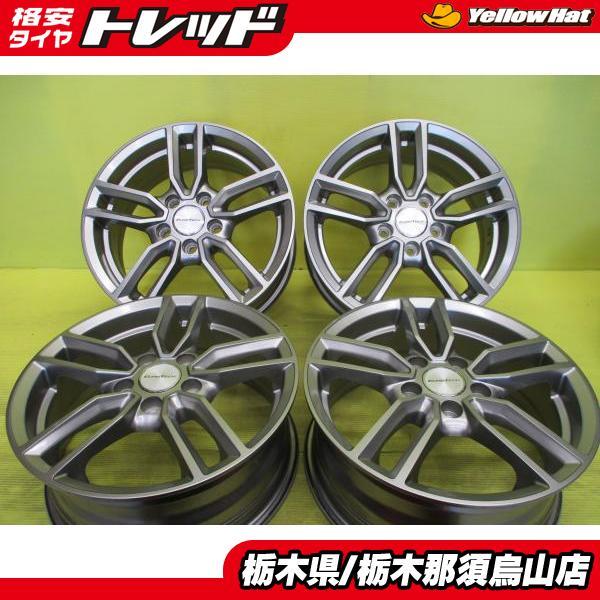 中古アルミホイール 16インチ 4本 レアマイスター EUROTECH ステージW5 