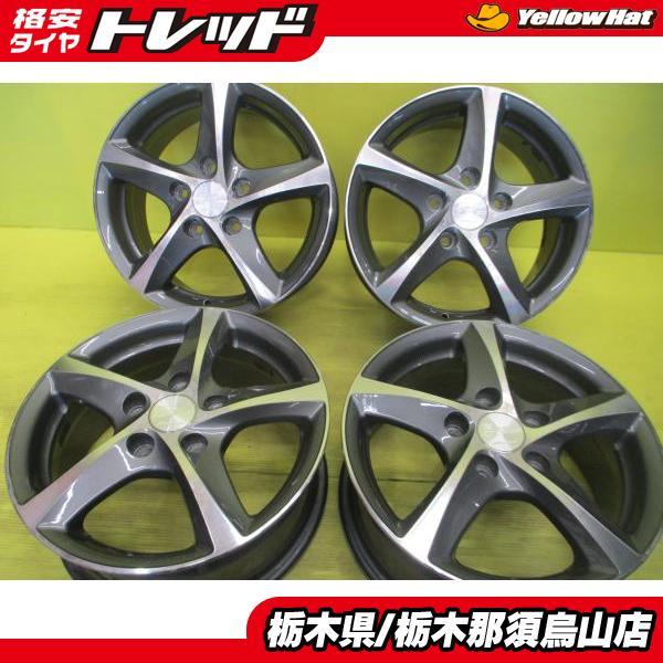 中古アルミホイール 4本 15インチ マナレイ EURO DESIGN 6.0J 5
