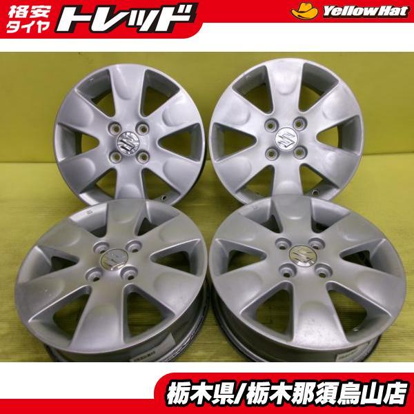 モコ MRワゴン ワゴンR 中古アルミホイール 4枚 14インチ 4.5J 4/100 +