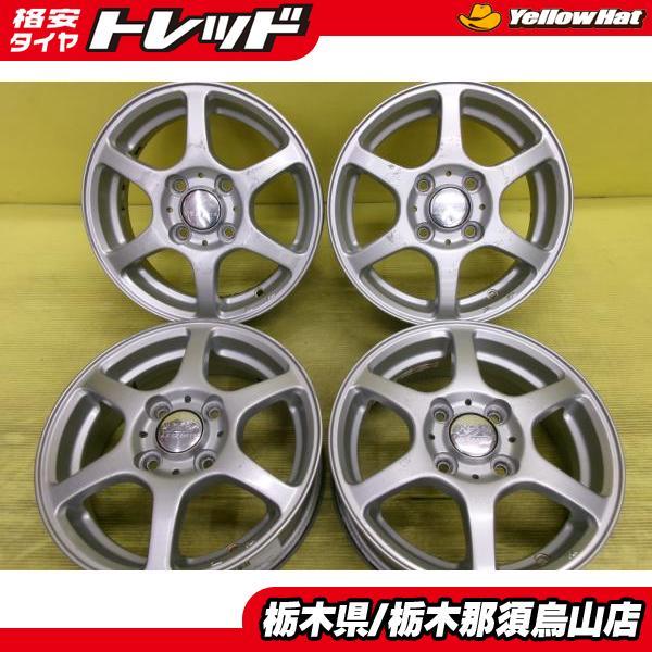 中古アルミホイール 13インチ 4本 AZスポーツ SS6 4.5J 4/100 +43