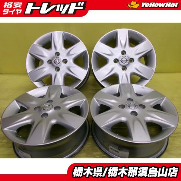 中古アルミホイール 4本 ニッサン K12 マーチ 純正アルミ 5.5J 15