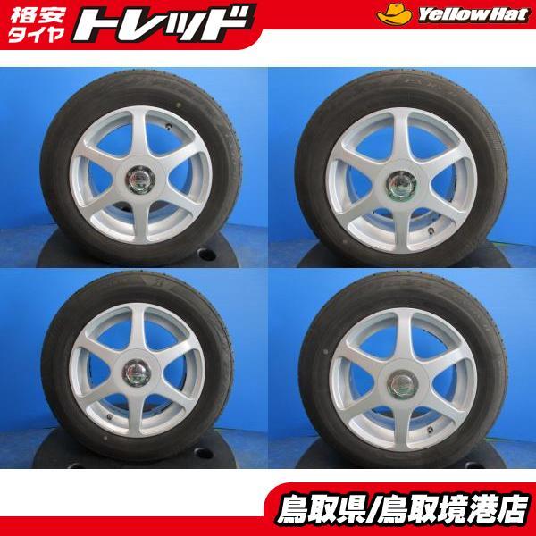 中古 マルチホイール 15インチ 6.5J +48 5H 100 114.3 サマータイヤ  