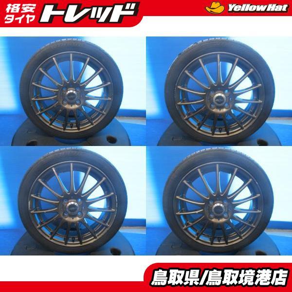 中古 アルミ クロススピード 16インチ 5J +45 4H100 新品 夏タイヤ 165 