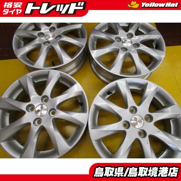 中古アルミ 4枚セット ミツビシ純正 15インチ 4.5J +45 4H100 1