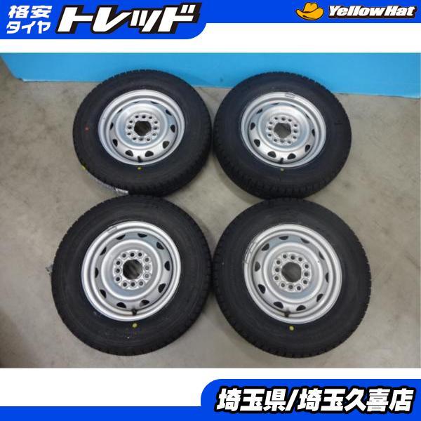 軽トラ 軽バン スタッドレスタイヤセット 新品冬タイヤ ダンロップ  