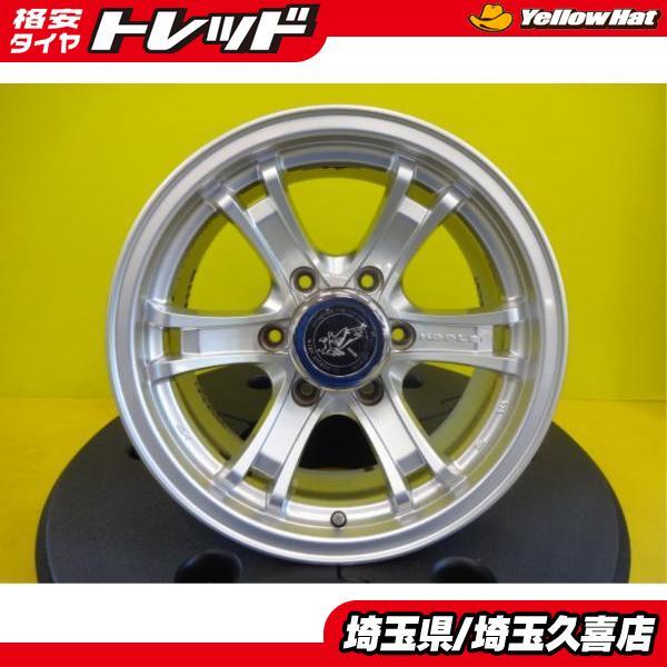 90プラド 中古 キーラーフォース 16インチ 7J +5 6H139.7 ホイール 4本 