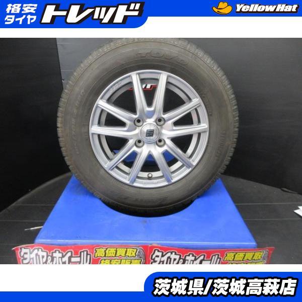 TOYO GARIT G5 185/70R14 14インチ スタッドレス 4本 19年製 バリ溝 アリオン ノート イプサム カローラアクシオ等　(VTY684) TOYO TIRES（トーヨータイヤ） 185/70R14 GARIT G5 共豊 ザインSS 5.5J