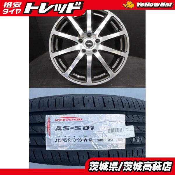 2025年製】新品タイヤ【215/45R18 93W】TRD TF2【18インチ 7.5J +47