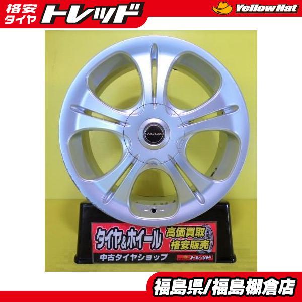 送料無料 中古 マルチホイール 4本セット VAGGIO 7J 17 +40 9H 114.3 