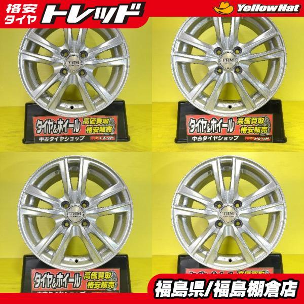 bB アクア ヤリス ベリーサ 中古 アルミホイール THM SR5 15インチ 6J 