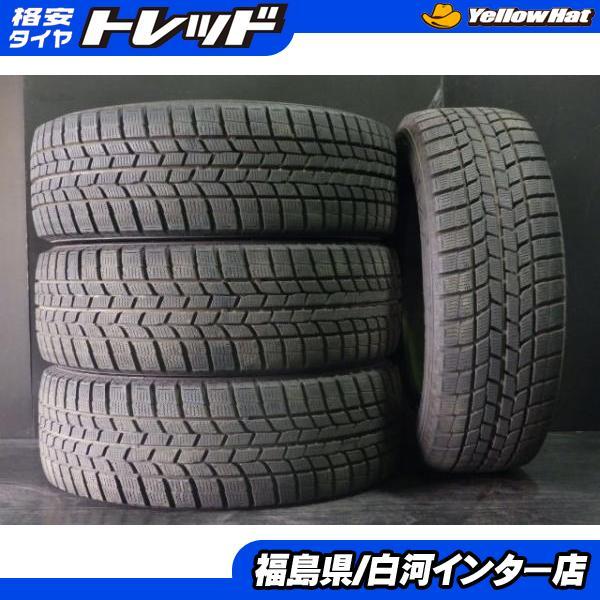 215/60-16 国産 バリ溝 中古スタッドレス 4本 グッドイヤー ICE NAVI6 
