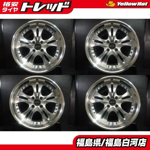 16インチ 4本 中古 ボルテック ハイパー TW 7.0J-16 +38 100 4H 