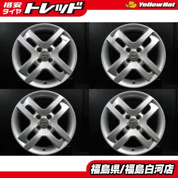 中古 16インチ 日産 Z12 キューブ 純正 ホイール 6.0J-16 4穴 中古 16インチ 日産 Z12 キューブ 純正 ホイール 6.0J-16 4穴