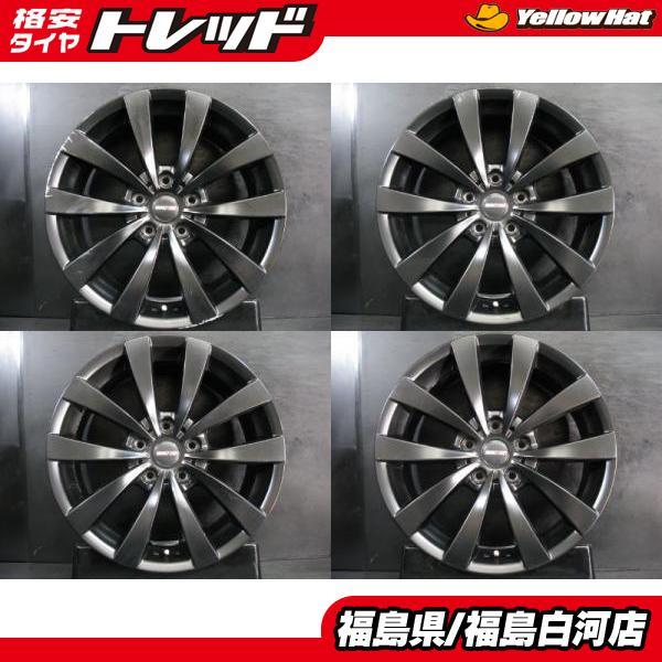 中古 ホイール 4本】阿部商会 MOTEC GLEN 8.0J-18 5H 120 +48 マット 