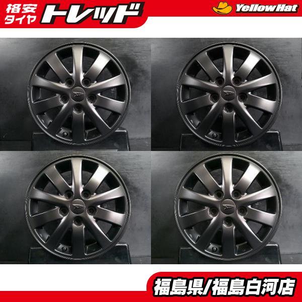 中古 4本セット ダイハツ テリオスキッド 純正 5J-15 +50 114.3 5H