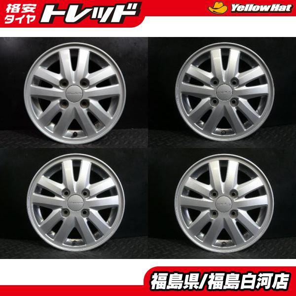 4本 中古ホイール ホンダ Modulo ME-008 4J-13 +35 100 4H シルバー