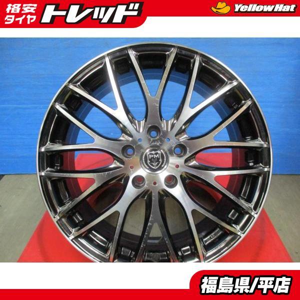 中古 レアマイスター プレミックス PM 18インチ7J+47 5H114 4枚セット  