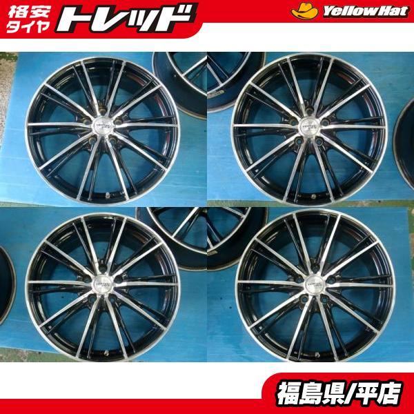 中古品】VERTEC VR-5 19×7.5 114.3-5H+53 ハブ径73mm ☆4本