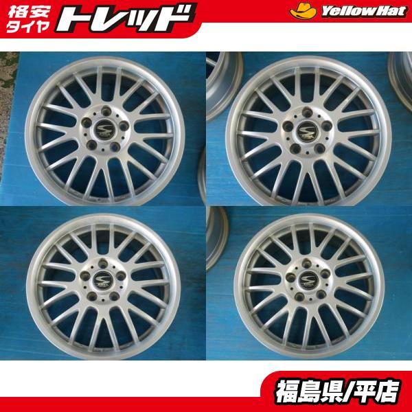 ☆平店☆ 中古ホイール4本セット BADX S-HOLD GLANZ 17X6.5J 48 5H114  