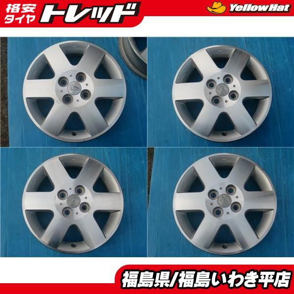 ★福島いわき★ 中古ホイール４本セット ダイハツ コペン 純正　15X4.5J 45 4/100 タント ウェイク キャスト ムーヴコンテ 等